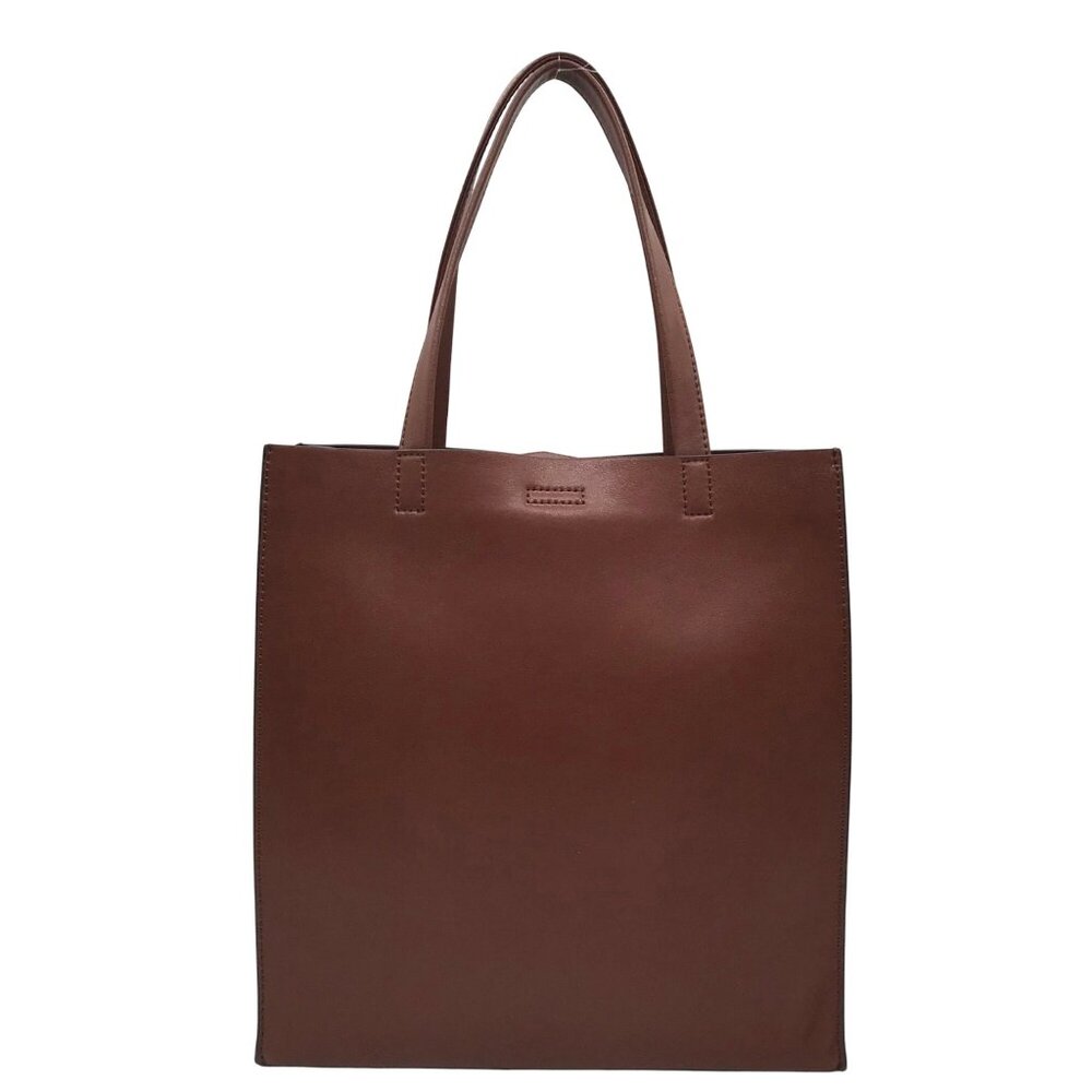 Banana Republic Real Leather Brown Portfolio Large Tote Purse